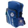 Hy-Pro Official Licensed Chelsea F.C. Shoulder Bag - Compact Side Bag with 2 Zip Pockets & Adjustable Strap, Breathable Airmesh, Blue Chelsea Soccer Club Colors with Team Crest view 3
