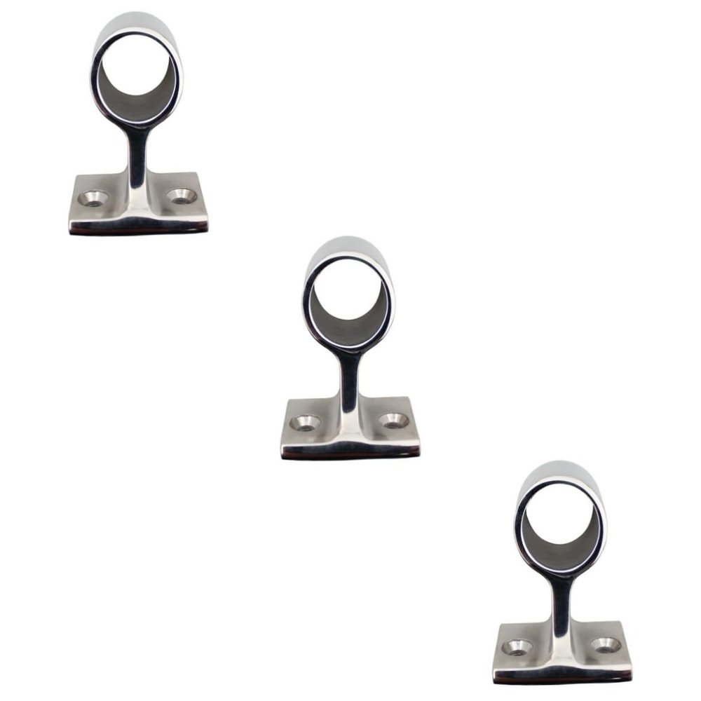 DOITOOL 3pcs Stainless Steel Boat Handrail Bracket Armrest Support for Yachts and for Sturdy Rail Assembly and Storm Resistance