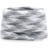 DELELE Flat Colored Shoelaces for Sneakers: 71 inch Grey and White Thin Argyle Shoe Laces 2 Pair view 1