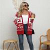 LILBETTER Womens Casual Lightweight Long Sleeve Open Front Cardigan Sweaters with Pockets(F Christmas Red,Large) view 3