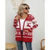 LILBETTER Womens Casual Lightweight Long Sleeve Open Front Cardigan Sweaters with Pockets(F Christmas Red,Large) view 4