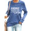 Faithgee Remember Your Why Sweatshirt Positive Message Crewneck Sweatshirt Inspirational Quote Sweatshirts for Women Remember Your Why Shirt Remember Your Why Long Sleeve Tshirt Motivation Blue view 1