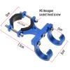 Create idea Aluminum Alloy Double Hook Holder Claw Hook Storage Bag Hook for 18mm-35mm Handlebar Diameter Blue view 4