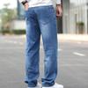 Men's Baggy Straight Leg Jeans Loose Fit Vintage Cargo Jean Pants Regular Fit Casual Plus Size Pants (46,Blue1) view 4