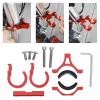 Create idea Aluminum Alloy Double Hook Holder for 18mm-35mm Handlebar Diameter Red view 3