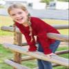 Haloumoning Girls Long Sleeve Shirts Kids Fashion Crew Neck Tunic Tops Blouse 5-14 Years Red view 4
