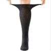 Yomandamor 4 Pairs Womens Diabetic Bamboo Rayon Knee-Hi Seamless Socks Black Long Lace Non-binding Sock,9-11 view 2