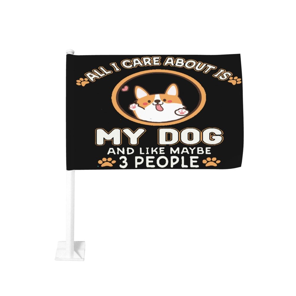 Car Flag 12 X 18 Inches Double Sided Window Clip Banner Outdoor Car Decorative Flags