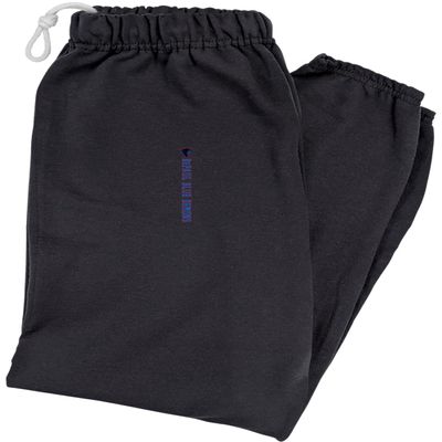 DePaul University Official Collegiate Team Logo Jogger Sweatpants, Black, Medium