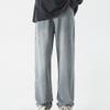 Mens Straight Jeans Wide Leg Baggy Loose Fit Denim Pants Y2K Vintage Casual Long Trousers (XX-Large,Nostalgia Blue 3) view 3