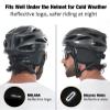 MELASA Winter Helmet Liner Skull Cap for Men Women, Fleece Lined Warm Cycling Cap with Glasses Holes, Thermal Hat Beanie for Running Cycling Motorcycle(Dark Gray) view 4