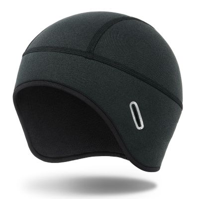MELASA Fleece Lined Winter Cycling Beanie with Holes for Glasses - For Men, Women