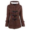 Todays Daily Deals Womens Winter Coats Mid Length Sherpa Lined Warm Heavy Jackets Thickened Windproof Outerwear with Fur Hood Winter Jackets for Women view 1