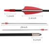 LWANO 28" Fiberglass Arrows - Archery Practice Target Arrows with Blunt Tips Durable Shaft for Youth Kids Children Beginners on Recurve&Long Bows(Pack of 12) view 2