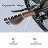 TOPCABIN Bicycles Handlebar Grips, Aluminum Lock-on Ergonomic Bike Grips, Cushion Vibrations Comfort Bike Handlebar Grips, Mountain MTB BMX Bicycles Grips for Scooter (Ergonomic PU-Brown&Black) view 4