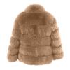 Lmdudan Women's Fur Jacket 2023 Fashion Faux Fox Fur Coat Solid Color Winter Warm Overcoat Long Sleeve Plush Cardigan Tops view 2