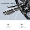 TOPCABIN Bicycles Handlebar Grips, Aluminum Lock-on Ergonomic Bike Grips, Cushion Vibrations Comfort Bike Handlebar Grips, Mountain MTB BMX Bicycles Grips for Scooter (Ergonomic E(Black)) view 4