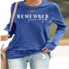 SameeFloral Remember Your Why Sweatshirt Blue Remember Your Why Shirt Remember Your Why Tshirt Remember Your Why Sweatshirt Tee Tops Positive Gift Mental Health Matters Sweatshirt view 2
