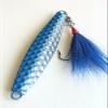1 Hammered Diamond AVA Vertical Jigging Bluefish Striper Lures- 2tone w/Teaser Chrome/Pink 2oz view 1
