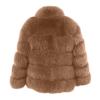 Lmdudan Women's Fur Jacket 2023 Fashion Faux Fox Fur Coat Solid Color Winter Warm Overcoat Long Sleeve Plush Cardigan Tops view 2