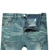 JEKE-DG Men's Slim Fit Stretch Jeans Ripped Skinny Distressed Straight Leg Jeans Fashion Comfort Waist Pants (38,Green) view 3