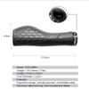 TOPCABIN Bicycles Handlebar Grips, Aluminum Lock-on Ergonomic Bike Grips, Cushion Vibrations Comfort Bike Handlebar Grips, Mountain MTB BMX Bicycles Grips for Scooter (Ergonomic Rubber(Black)) view 2