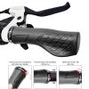 TOPCABIN Bicycles Handlebar Grips, Aluminum Lock-on Ergonomic Bike Grips, Cushion Vibrations Comfort Bike Handlebar Grips, Mountain MTB BMX Bicycles Grips for Scooter (Ergonomic Rubber(Black)) view 3