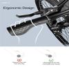 TOPCABIN Bicycles Handlebar Grips, Aluminum Lock-on Ergonomic Bike Grips, Cushion Vibrations Comfort Bike Handlebar Grips, Mountain MTB BMX Bicycles Grips for Scooter (Ergonomic Rubber(Black)) view 4