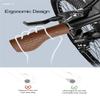 TOPCABIN Bicycles Handlebar Grips, Aluminum Lock-on Ergonomic Bike Grips, Cushion Vibrations Comfort Bike Handlebar Grips, Mountain MTB BMX Bicycles Grips for Scooter (Ergonomic Rubber(Brown)) view 4