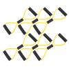 6pcs Figure 8 Pull Rope, Figure 8 Resistance Band 8 Shaped Resistance Band for Arms Fitness Yoga Training Strap Belt TPE Home Gym Resistance Bands(Yellow)