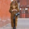 Women Long Faux Fur Coat 2023 Winter Fuzzy Faux Fur Jacket Fashion Thermal Loose Oversized Overcoat Hooded Tunic Tops view 4