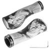 TOPCABIN Bicycles Handlebar Grips, Aluminum Lock-on Ergonomic Bike Grips, Cushion Vibrations Comfort Bike Handlebar Grips, Mountain MTB BMX Bicycles Grips for Scooter (Rubber Camouflage(White)) view 1