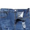 JEKE-DG Men's Ripped Slim Fit Jeans Stretch Destroyed Ripped Skinny Jeans Fashion Design Streetwear Denim Trousers (X-Large,Blue 2) view 3