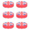 Toddmomy Silicone Tennis Racket Damper Set 6pcs British Flag Design for Vibration Reduction view 1