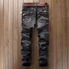 Men's Slim Fit Denim Pants Casual Classic Vintage Straight Fit Jeans Tapered Leg Hip Hop Fashion Jeans (38,Black) view 3