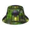Bucket Hats Double Layered Polyester Twill Fabric Bucket Hat for Men and Women - UV Protection Firefly and Lantern view 1
