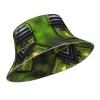 Bucket Hats Double Layered Polyester Twill Fabric Bucket Hat for Men and Women - UV Protection Firefly and Lantern view 2