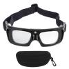 Topyond Sport Goggles, Basketball Glasses, Free Regulable Design Curved Fit Frame Impact Resistant PC Material Protective Basketball Glasses for Kids(Black)