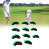 Gavigain 11PCS Golf Club Head Covers,Golf Iron Head Covers Set Headcover Fit Golf Club Head Covers Woods Driver Fairway Hybrid Interchangeable Number Tag, Fit All Wood Clubs Headcovers Men (Green) view 4