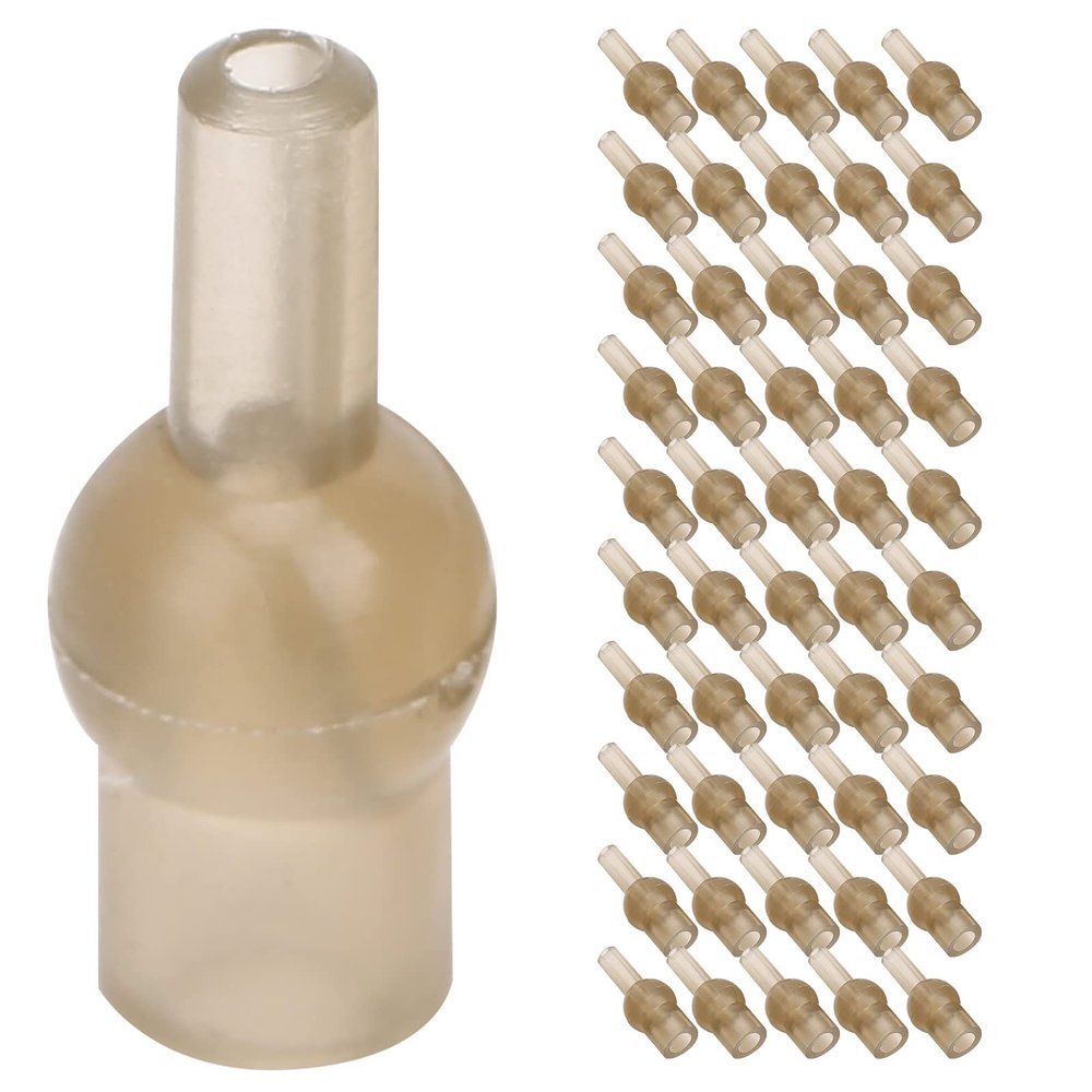 Pilipane for Long-Lasting Fishing Accessories, 50Pcs 17mm Fishing Bouquet Beads with Rubber Knot Protector, for Fishing Gear Supplies