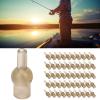 Pilipane for Long-Lasting Fishing Accessories, 50Pcs 17mm Fishing Bouquet Beads with Rubber Knot Protector, for Fishing Gear Supplies view 2
