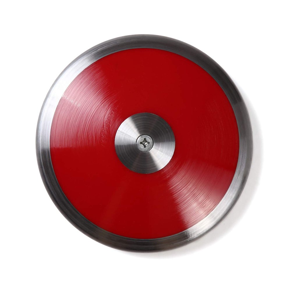 Village Variety Discus for Practice Nylon, Track and Field Throwing Discus 1kg 1.5kg 1.75kg 2kg 2.25kg 2.5kg(red 4.4lbs(2kg))