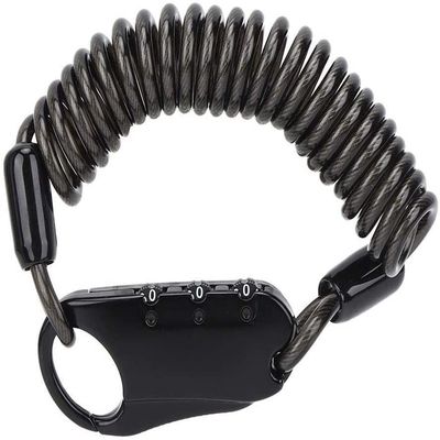 ZECHAO Bike Wheel U Shape Password Cable Lock,Security Bike Locks for Bike Cycle Moto Door Gate Fence Helmet Lock Combination Lock Anti-Theft Lock