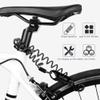 ZECHAO Bike Wheel U Shape Password Cable Lock,Security Bike Locks for Bike Cycle Moto Door Gate Fence Helmet Lock Combination Lock Anti-Theft Lock view 2