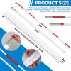 Shappy 2 Pcs Volleyball Antenna Pole Set Volleyball Training Equipment Beach Sports Indoor Outdoor Accessories Fiberglass Collapsible Referee Antennae Poles with Sleeve view 3