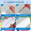 Shappy 2 Pcs Volleyball Antenna Pole Set Volleyball Training Equipment Beach Sports Indoor Outdoor Accessories Fiberglass Collapsible Referee Antennae Poles with Sleeve view 4