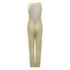 HGps8w Women's Sexy Halter Cowl Neck Sparkly Jumpsuits Clubwear Sleeveless Elegant Sequins Bodycon Wide Leg Pants Rompers view 4