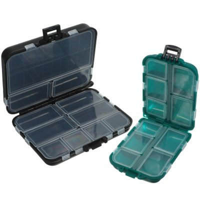 INOOMP 2pcs Double Layer Fishing Multiple Convenient Organizer for Hooks Baits and Lures for Outdoor