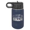 Elosh Customized Polar Camel 12 oz. Water Bottle Personalized With Your Text (Navy Blue) view 2