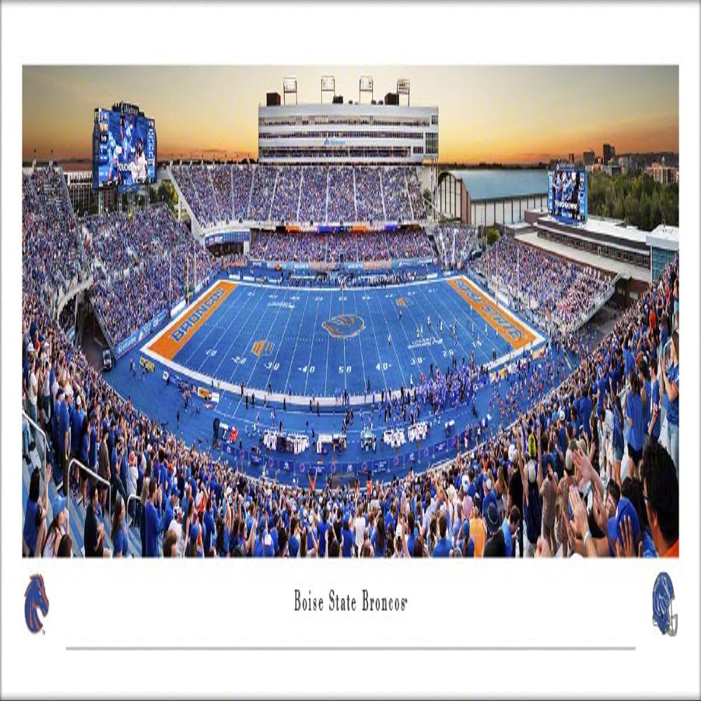 Boise State Broncos Football - Unframed 40 x 13.5 Poster by Blakeway Panoramas